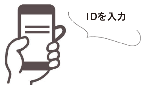 Enter your ID on your smartphone